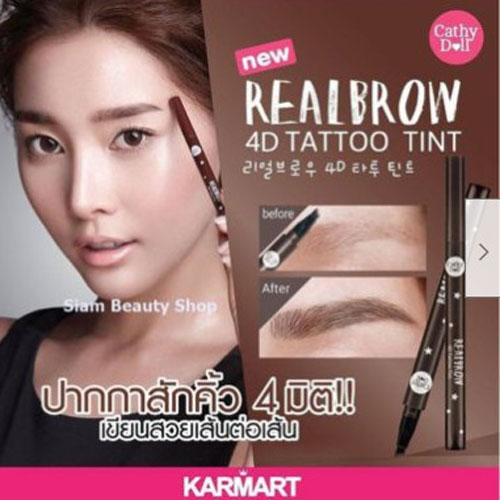 Bút Kẻ Chân Mày 4D Tint Realbrow Cathy Doll