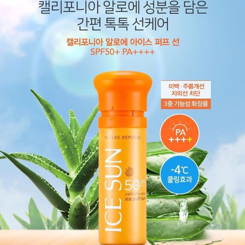 Kem Chống Nắng Nature Republic Ice Puff Sun SPF 50 PA+++ 