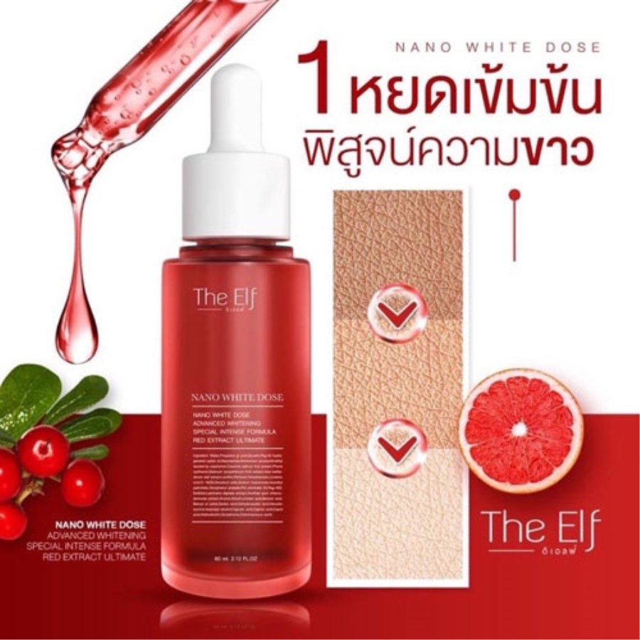 Serum Truyền Trắng Mờ Thâm Sẹo The Elf Nano White Dose Thái Lan