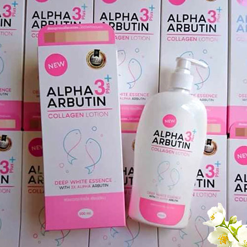 Sữa Dưỡng Thể Trắng Da Alpha Arbutin Collagen Lotion 3+Plus 500ml