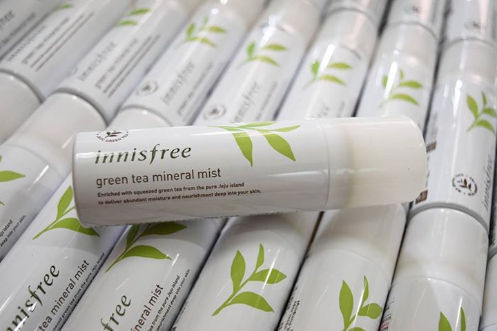 Green Tea Mineral Mist Xịt khoáng trà xanh Innisfree 50ml Serum Dưỡng Trắng Da-1
