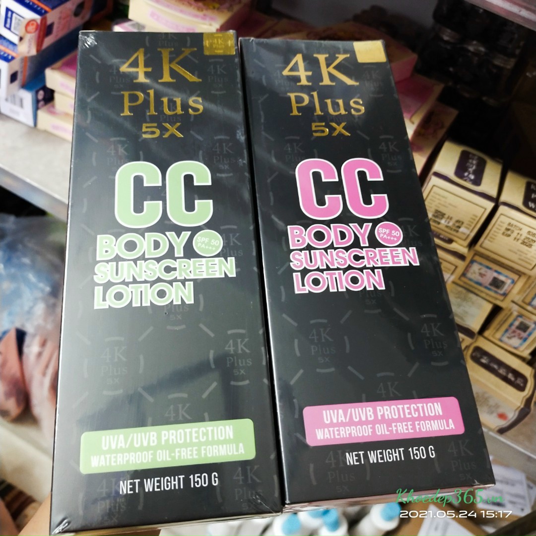Kem Chống Nắng Dưỡng Thể 4K Plus CC Body Sunscreen Thái Lan Kem Dưỡng Toàn Thân-1