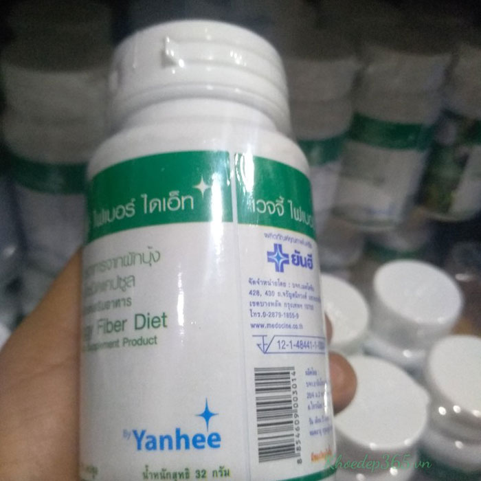 Viên Giảm Cân Rau Xanh Veggy Fiber Diet Bệnh Viện Yanhee Thái Lan 100 Viên Tăng - Giảm Cân-1