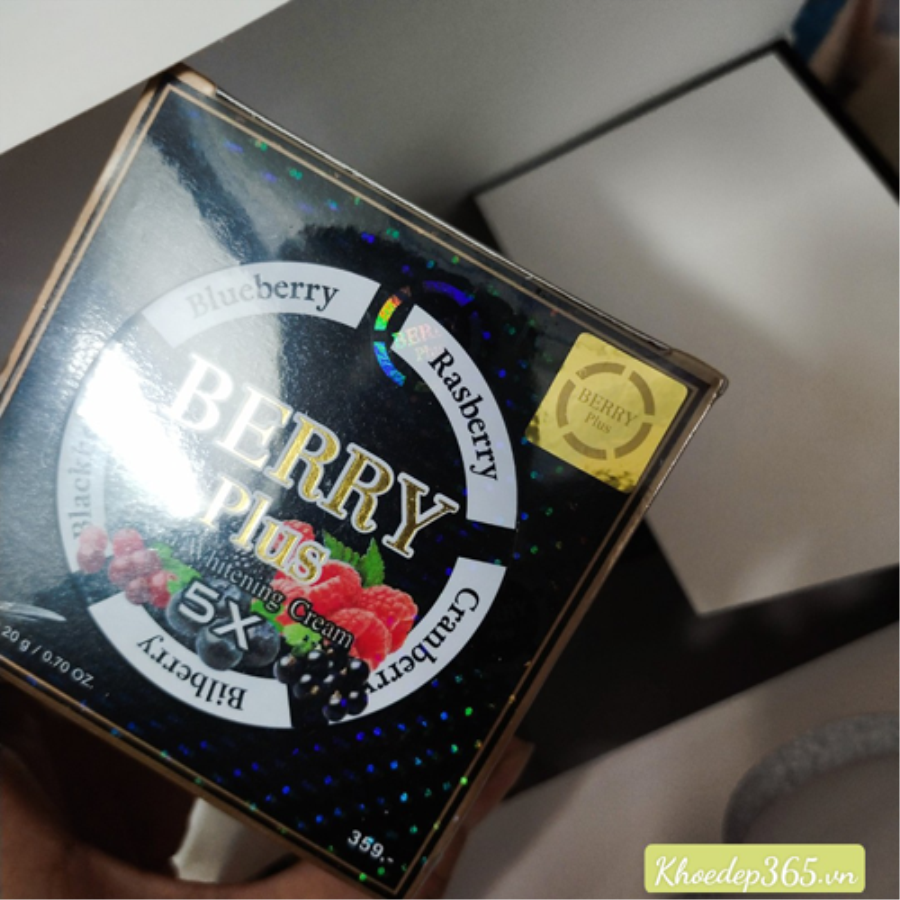 Kem Trị Nám, Dưỡng Trắng Da, Trị Mụn Ban Đêm Berry Plus Extra Whitening Cream Thái Lan 20g Kem Dưỡng Trắng Da-1