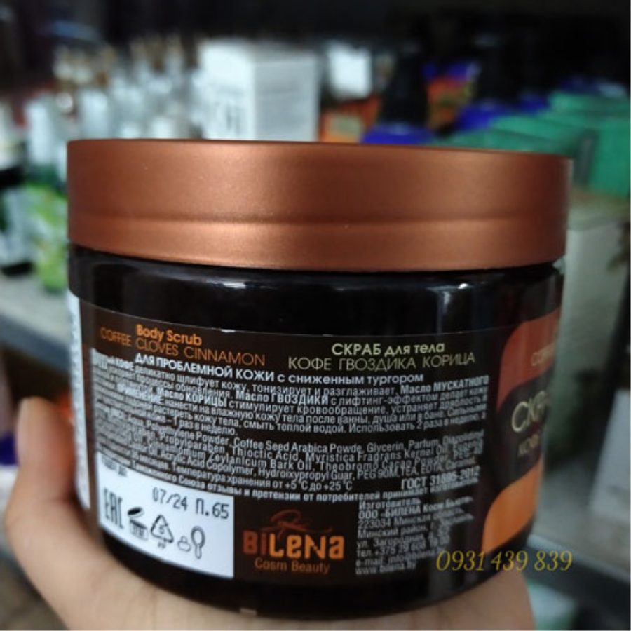 Tẩy Tế Bào Chết Quế Hồi Body Scrub Coffee Cloves Cinnamon Nga Tẩy Tế Bào Chết-2