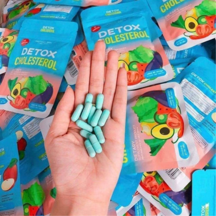 Viên Khử Mỡ Giảm Cân Giấm Táo Detox Cholesterol Thái Lan Tăng - Giảm Cân-1