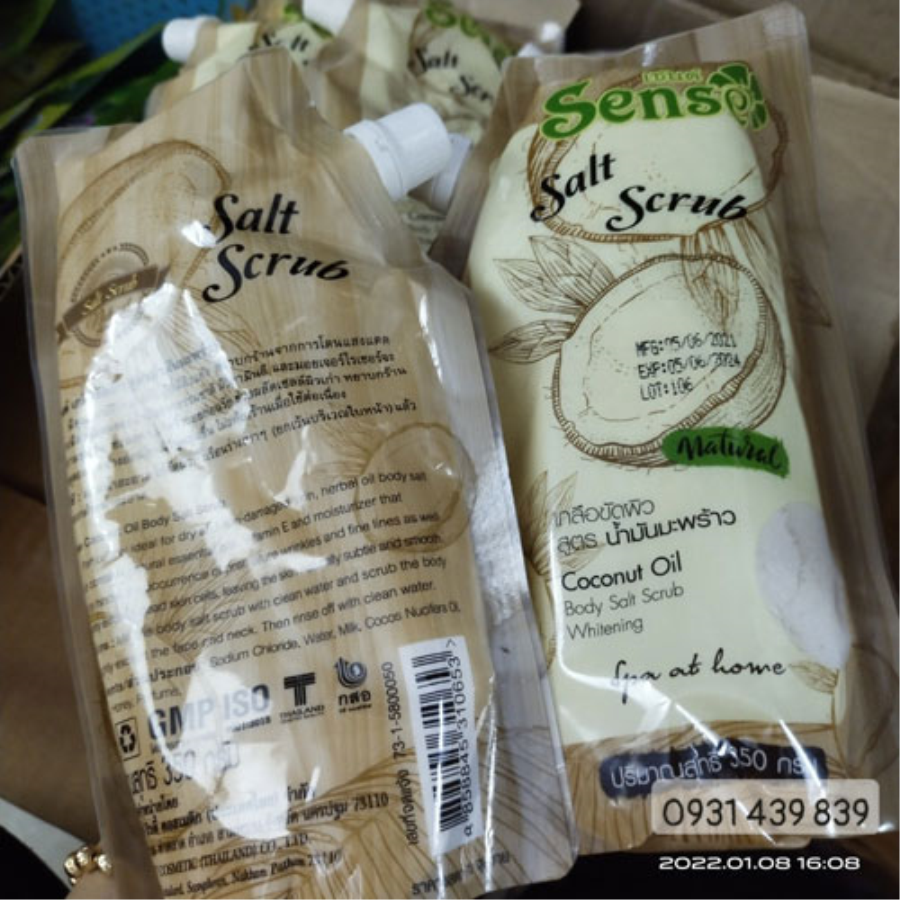 Muối Dừa Tẩy Tế Bào Chết Sense Coconut Body Salt Scrub Thái Lan Tẩy Tế Bào Chết-1