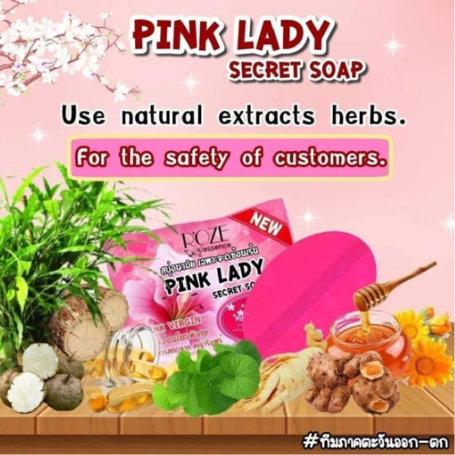 Xà Phòng Se Khít Vùng Kín Pink Lady Secret Soap Thái Lan Phụ khoa-1