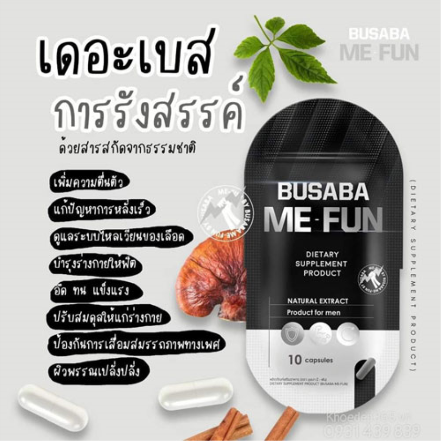 Viên Uống Tăng Cường Sinh Lực Nam Busaba Me Fun Thái Lan Phong the-1