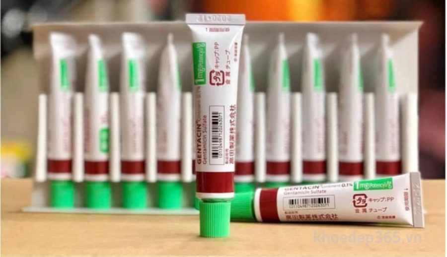 Gel Xóa Sẹo Đánh Bay Mụn Gentacin Ointment 0.1% Nhật Bản Kem Trị Nám - Tàn Nhang-1