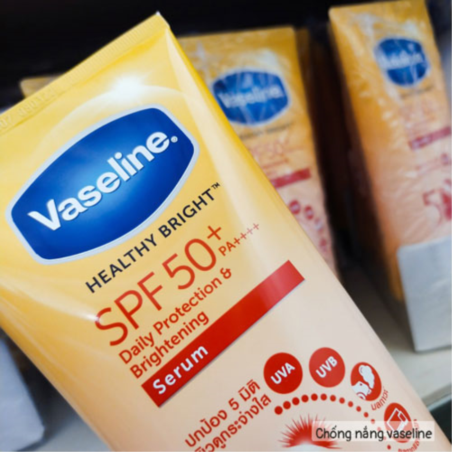 Chống nắng Dưỡng Thể Vaseline 50X Healthy Bright SPF50 Thái Lan 320ml Kem Dưỡng Toàn Thân-1