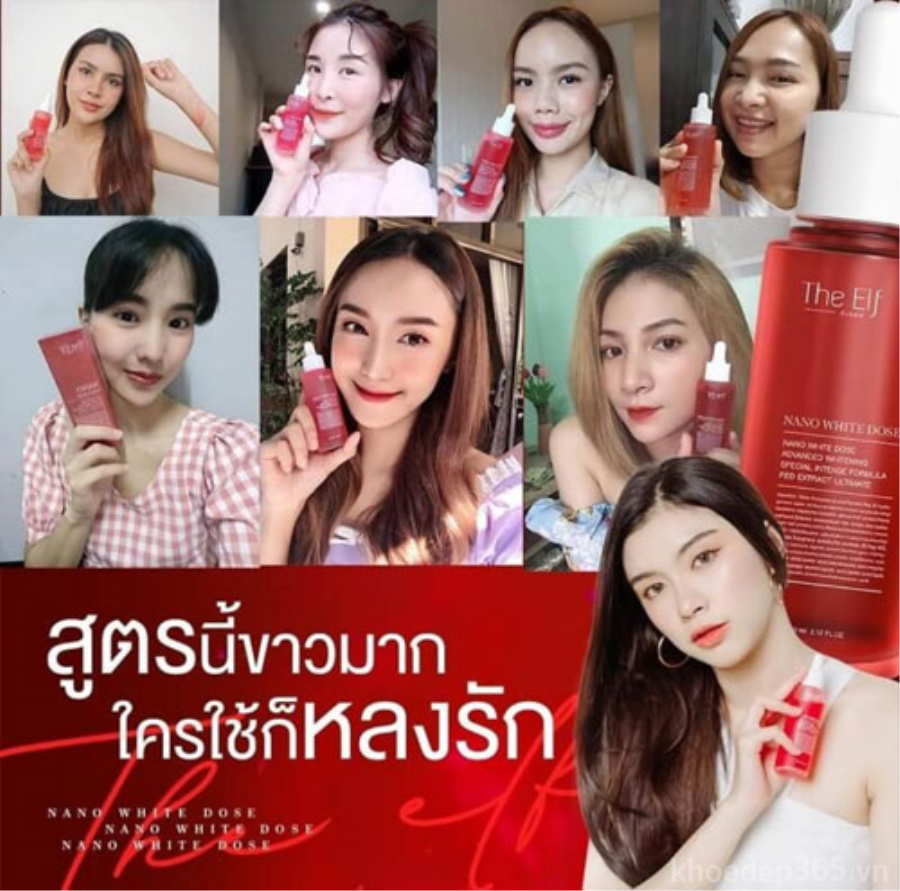 Serum Truyền Trắng Mờ Thâm Sẹo The Elf Nano White Dose Thái Lan Kem Dưỡng Toàn Thân-1