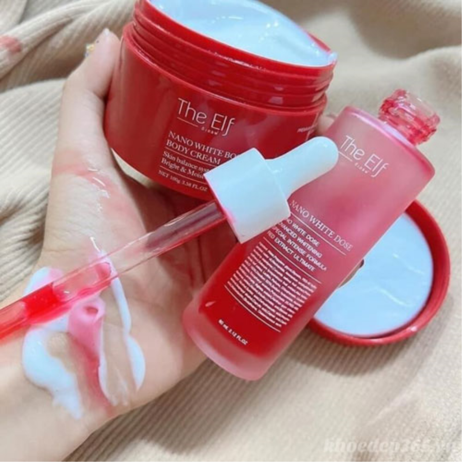 Serum Truyền Trắng Mờ Thâm Sẹo The Elf Nano White Dose Thái Lan Kem Dưỡng Toàn Thân-1
