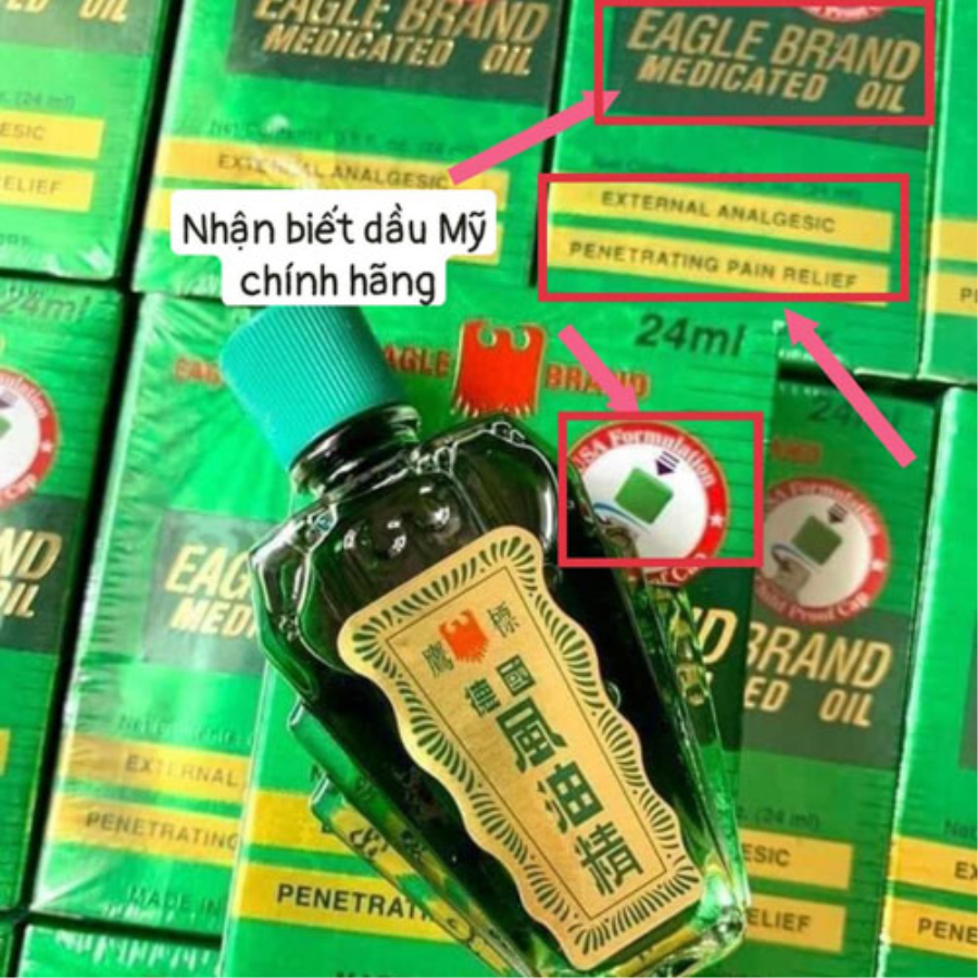 Dầu Gió Xanh Con Ó Mỹ Eagle Brand Medicated Oil 24ml Dầu Thảo Dược-1