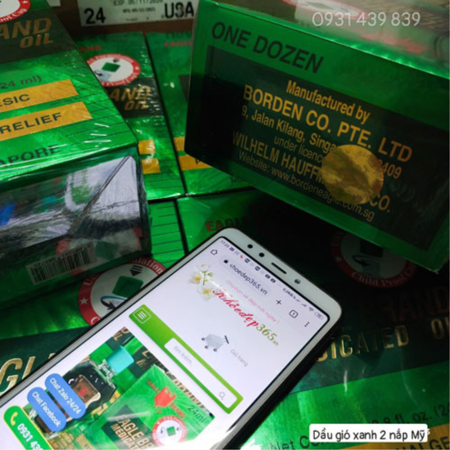 Dầu Gió Xanh Con Ó Mỹ Eagle Brand Medicated Oil 24ml Dầu Thảo Dược-1