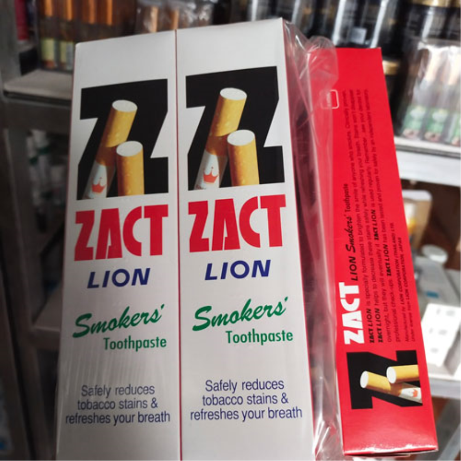 Kem Đánh Răng Dành Cho Người Hút Thuốc Zact Lion 160g Kem đánh răng - chăm sóc răng-1