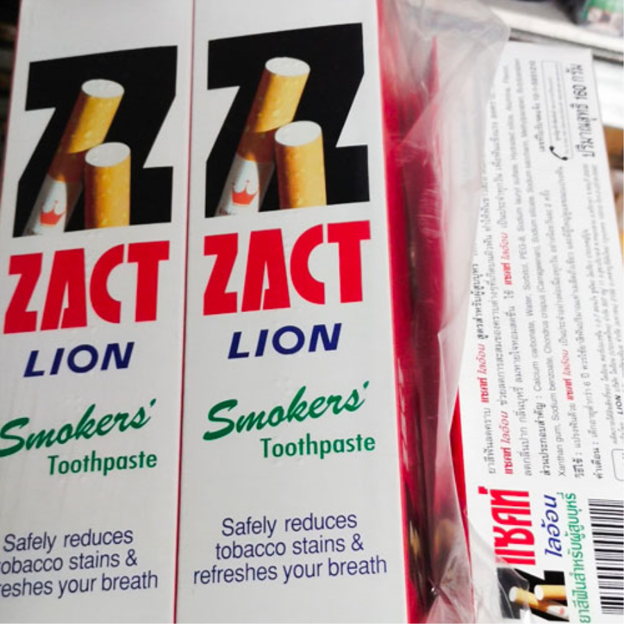 Kem Đánh Răng Dành Cho Người Hút Thuốc Zact Lion 160g Kem đánh răng - chăm sóc răng-2