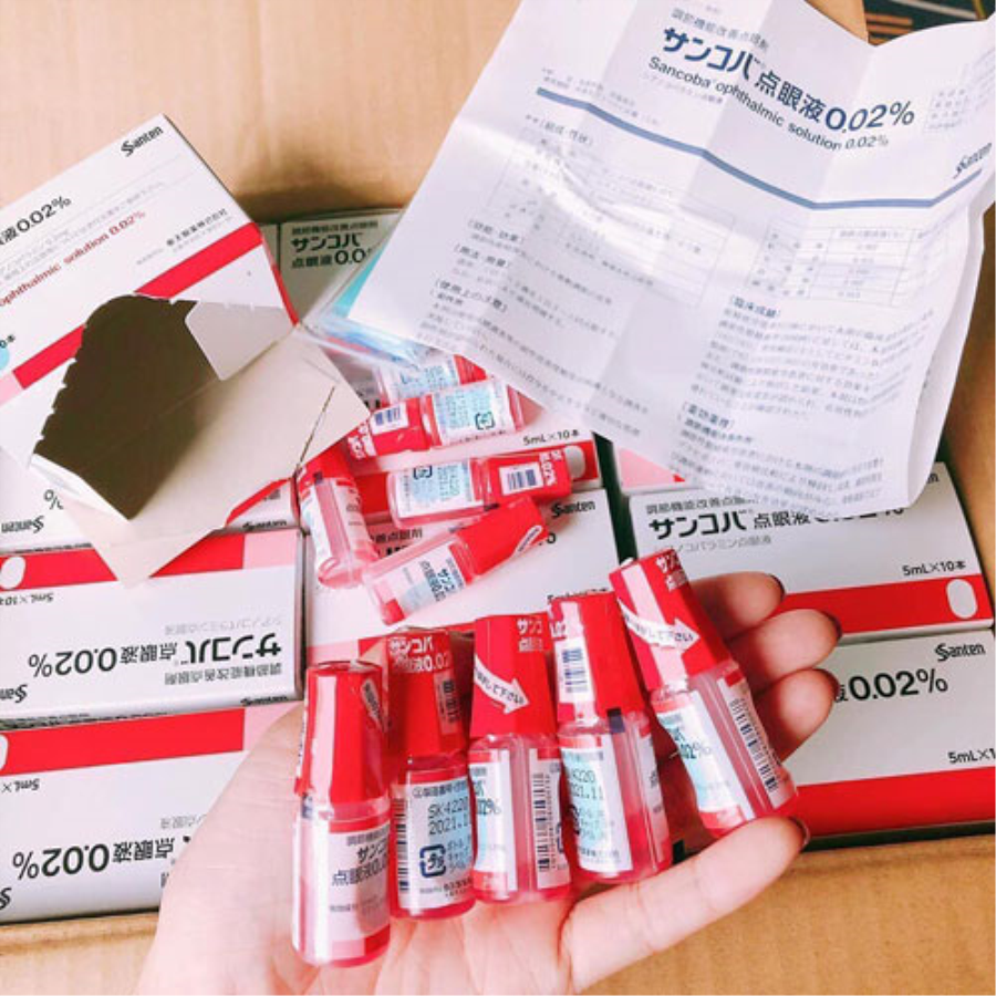 Thuốc nhỏ mắt Sancoba dành cho mắt cận thị nội địa Nhật Dưỡng Da Vùng Mắt-1