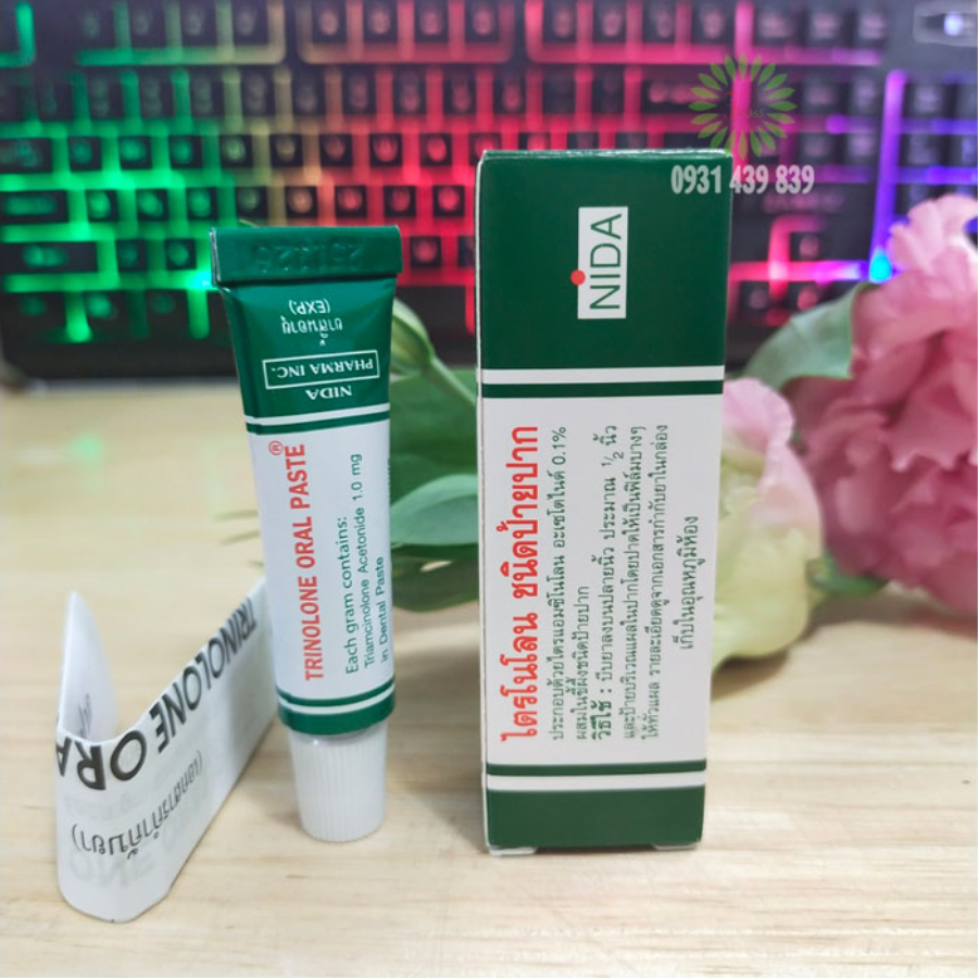 Thuốc Trị Nhiệt Miệng Trinolone Oral Paste Thái Lan Dầu Thảo Dược-1