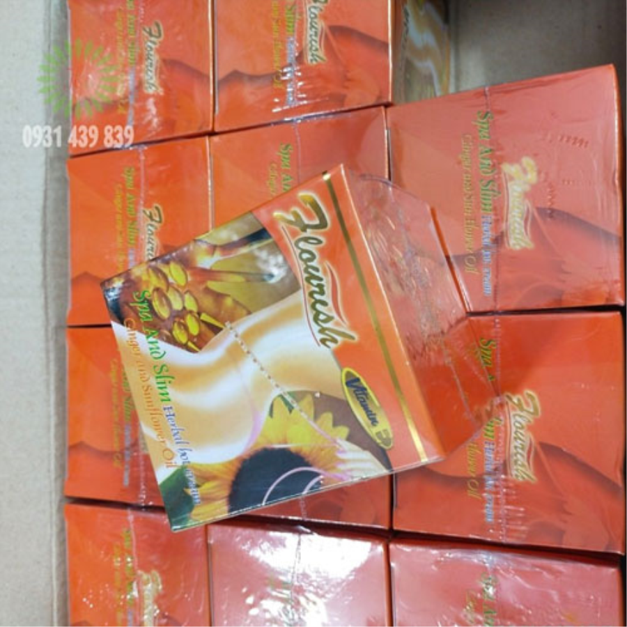 Kem Tan Mỡ Bụng Gừng Ớt Flourish Thái Lan 500ml Tăng - Giảm Cân-2