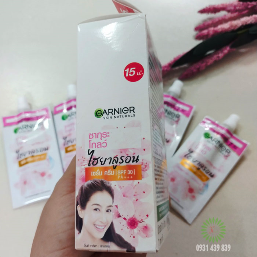 Gói Kem Dưỡng Trắng Da Chống Nắng Garnier Skin Naturals Thái Lan Kem Chống Nắng - Dưỡng Trắng Da-3
