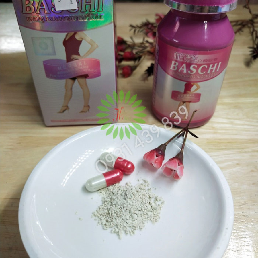 Viên Uống Gảm Cân Thảo Mộc Baschi Hồng Thái Lan Tăng - Giảm Cân-1