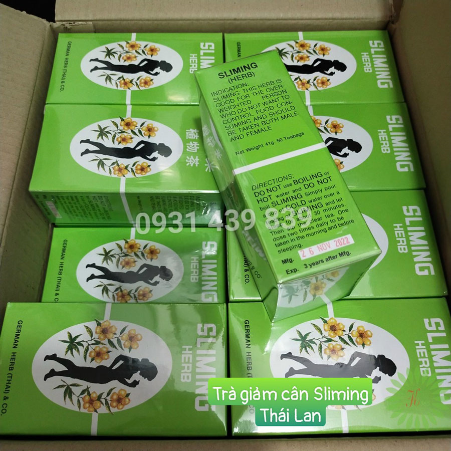 Trà Giảm Cân Thảo Mộc Sliming Herb Thái Lan Kem Dưỡng Toàn Thân-1