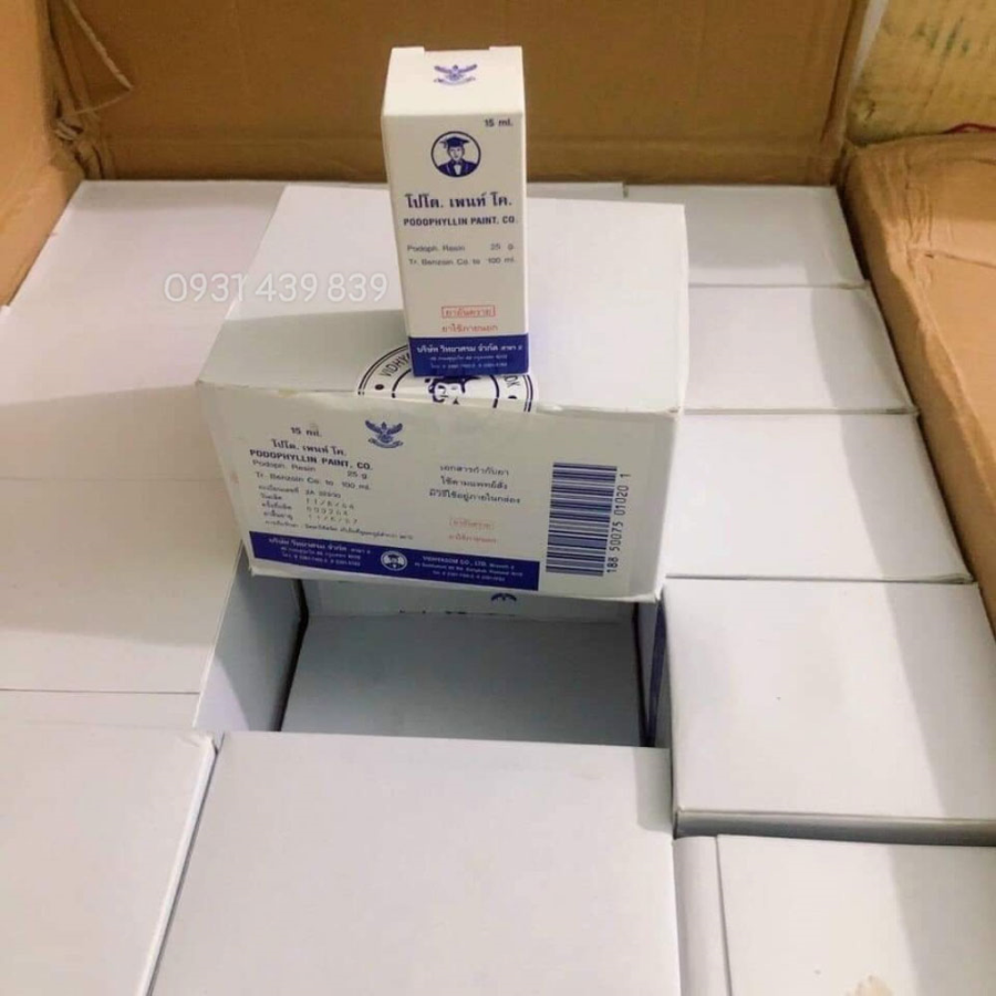 Thuốc Bôi Trị Sùi mào gà, Mụn cóc, mụn vùng kín Podophyllin Thái Lan Phong the-1