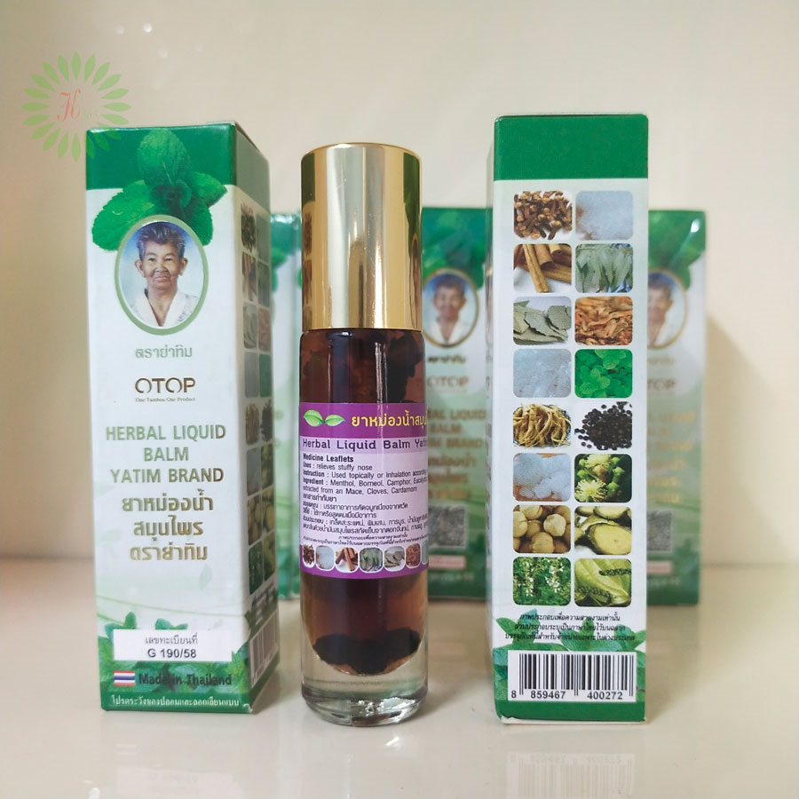 Dầu lăn thảo dược OTOP Thái Lan 16 vị Dầu Thảo Dược-1