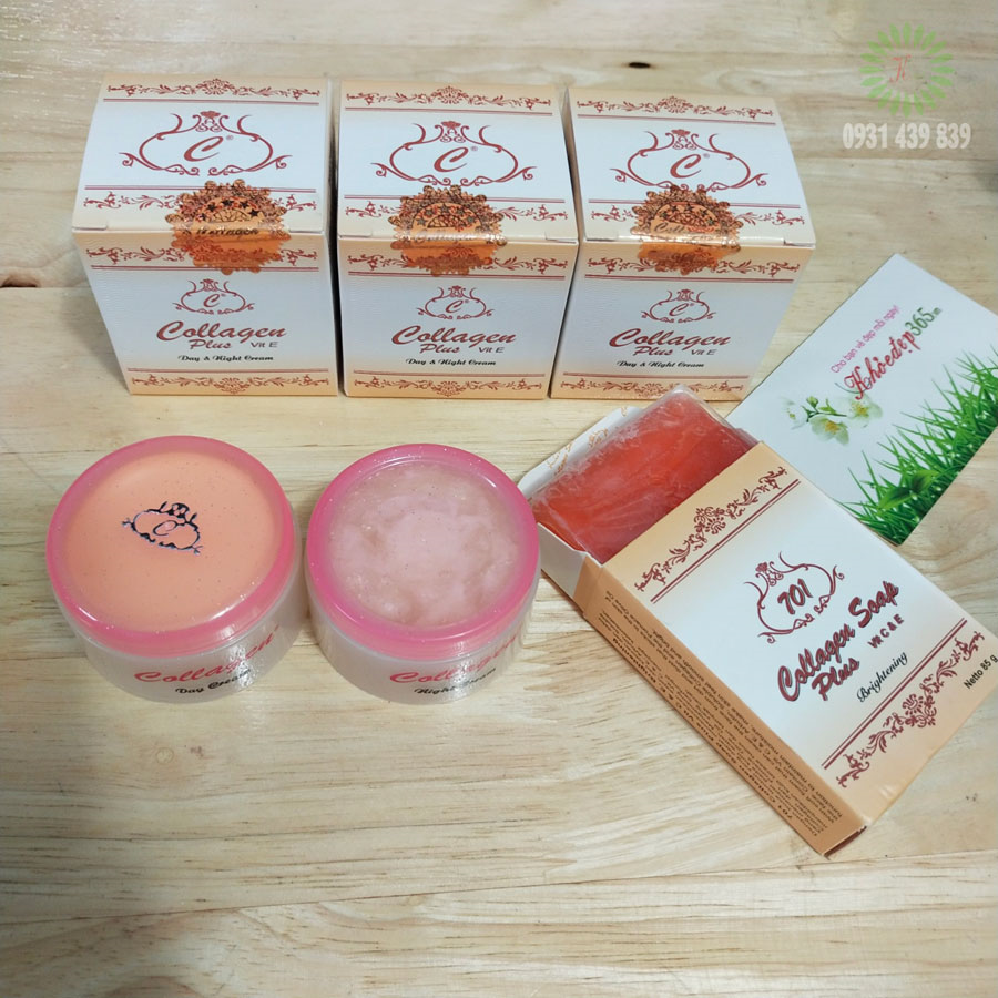 Bộ Kem Đặc Trị Nám, Tàn Nhang Collagen Plus Vit E Indonesia Kem Trị Nám - Tàn Nhang-1