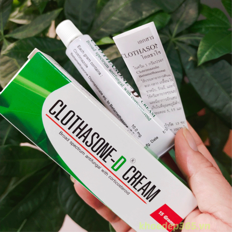 Kem Trị Nấm Móng Clothasone D Cream 15gr Thái Lan Thuốc Đặc Trị Lang Ben-1