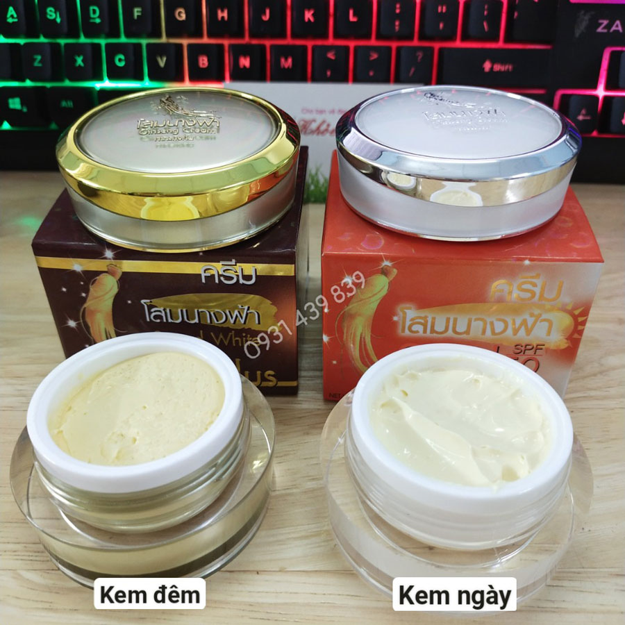 Kem Dưỡng Trắng Da, Chống Nắng Premium Ginseng Protection UV White Thái Lan 20gr Ban Ngày Kem Trị Nám - Tàn Nhang-1