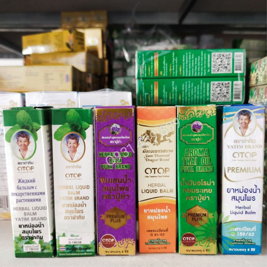 Dầu Lăn Sâm Thảo Dược OTop 19 vị Thái Lan Dầu Thảo Dược-1