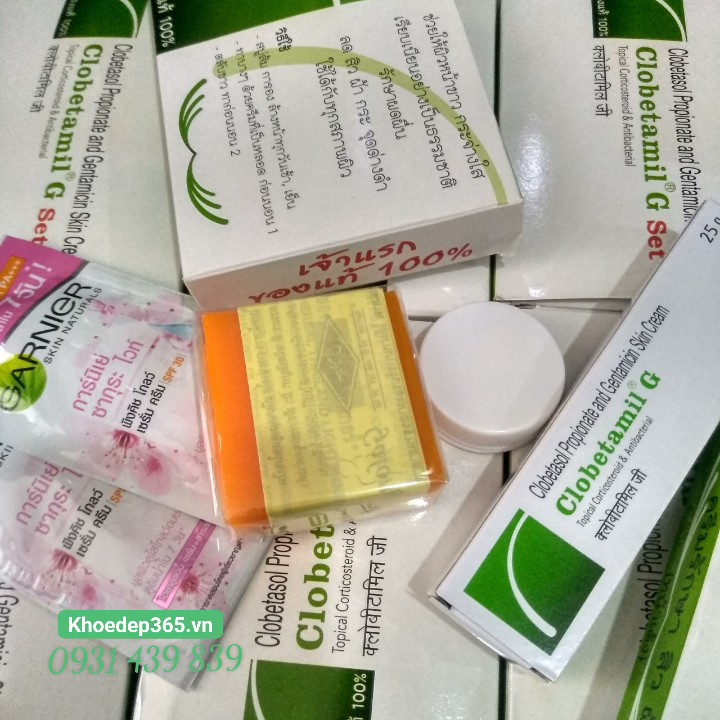 Bộ Đặc Trị Trị Nám,Tàn Nhang Clobetamil G Xách Tay Thái Lan Kem Trị Nám - Tàn Nhang-1