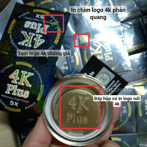 Kem Dưỡng Trắng Da Nhân Sâm 4K Plus Ban Đêm Thái Lan 20gr Kem Dưỡng Trắng Da-1