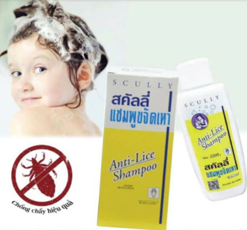 Dầu Gội Trị Chấy (Chí) Tóc Scully Anti Lice Thái Lan 200ml Dầu gội-1
