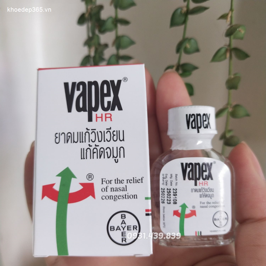 Dầu Hít Thông Mũi Vapex Thái Lan Dầu Thảo Dược-1