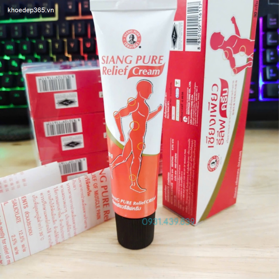 Dầu Nóng Xoa Bóp Siang Pure Relief Cream Thái Lan Cao Thoa Bóp-2