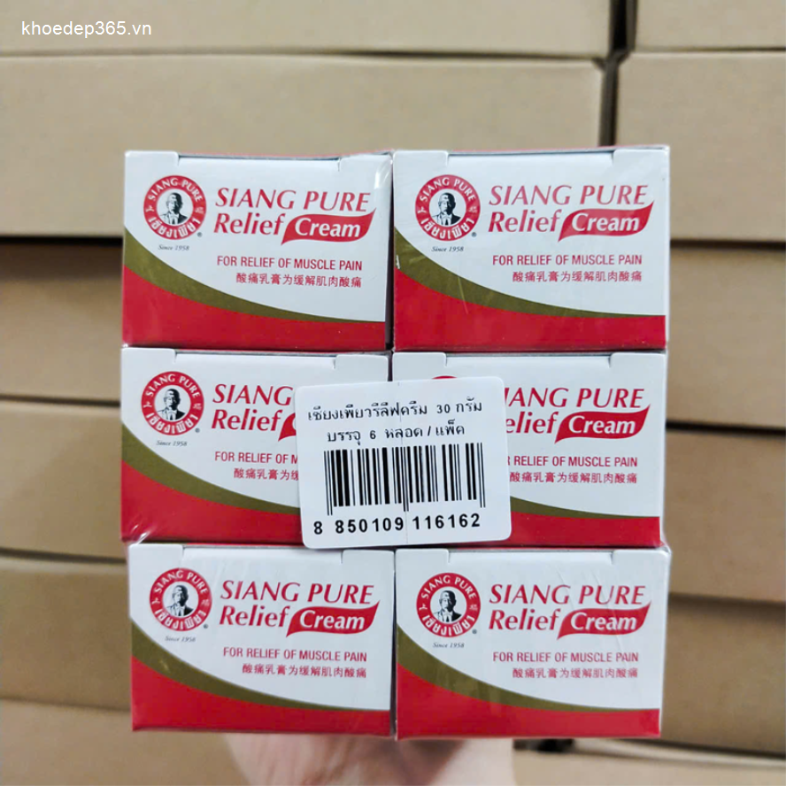Dầu Nóng Xoa Bóp Siang Pure Relief Cream Thái Lan Cao Thoa Bóp-3