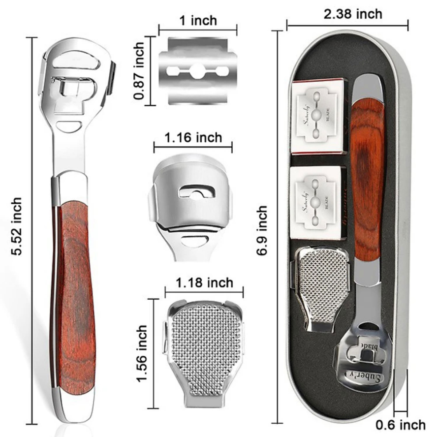 Dụng Cụ Chà Gót chân, Vết Chai Sần Inox Cao Câp Nhà Tắm-1