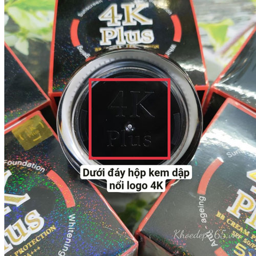 Kem nền chống nắng trắng da 4K Plus 5X Thái Lan Kem Chống Nắng - Dưỡng Trắng Da-1