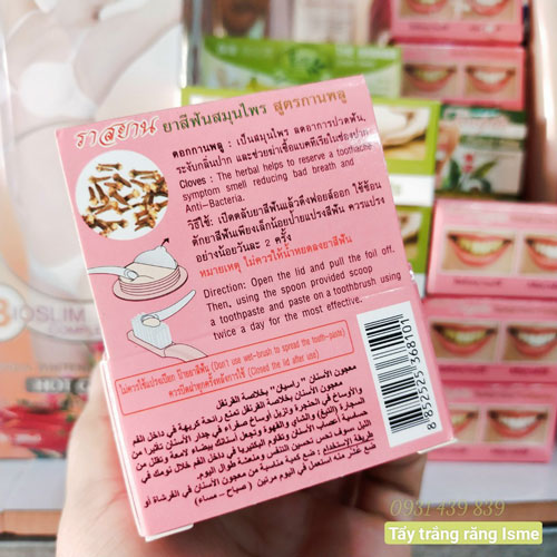 Kem Tẩy Trắng Răng ISME Rasyan Herbal Clove Thái Lan Kem đánh răng - chăm sóc răng-1