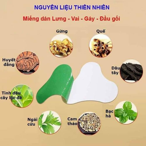 Miếng Dán Ngải Cứu Trị Đau Nhức AiCao Dầu Thảo Dược-1