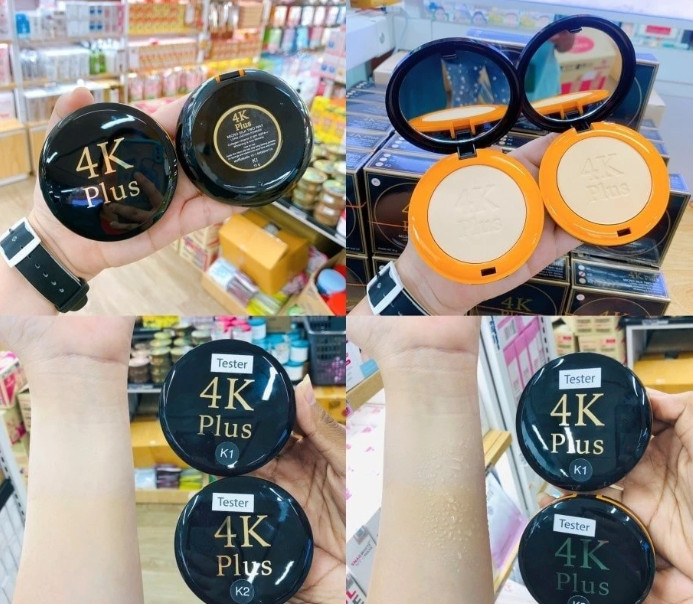 Phẩn Phủ Chống Thấm Nước Siêu Mịn 4K Plus 2 Lõi Thái Lan Kem Dưỡng Toàn Thân-1