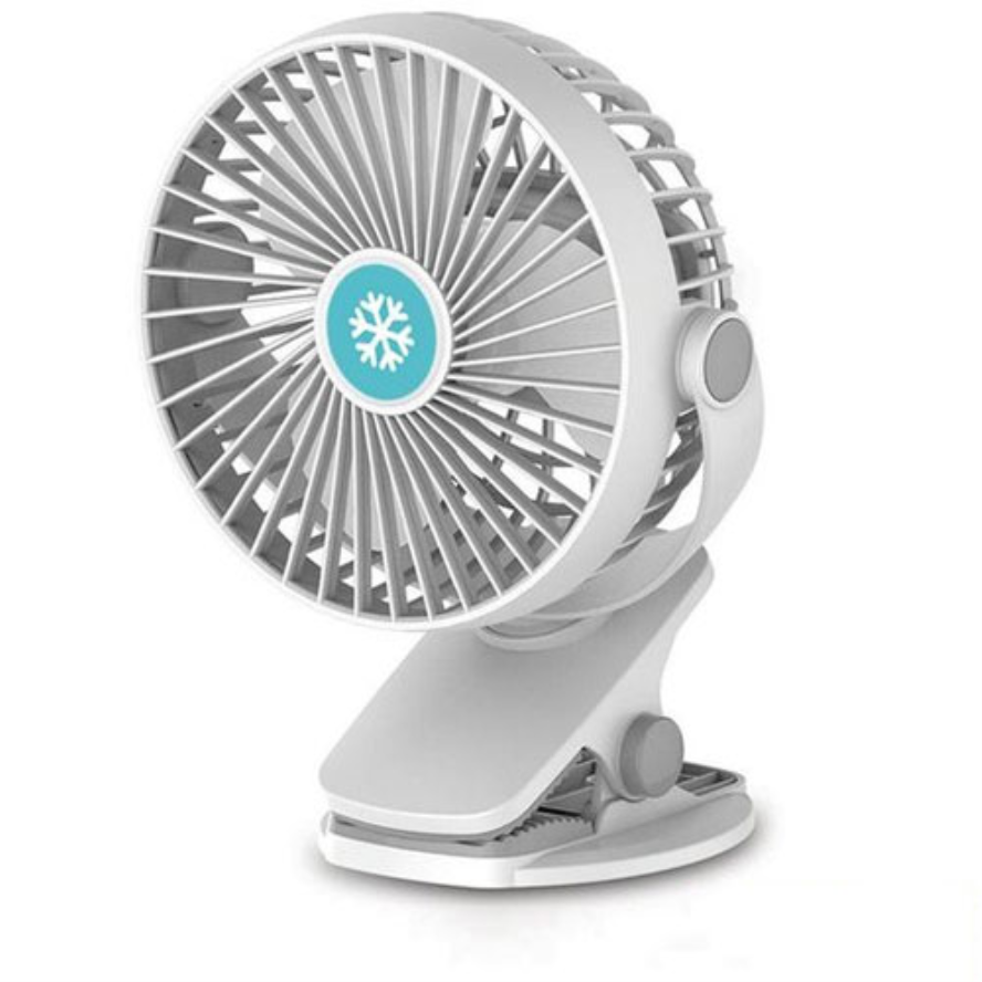 Quạt Mini Sạc Pin Tích Điện ML- F168 Chân Kẹp Để Bàn Di Động Xoay 360 Độ, 3 Tốc Độ Gió Thiết Bị Thông Minh-1