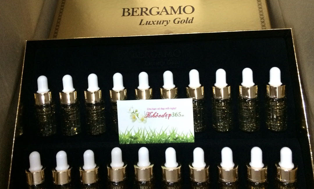 Serum Bergamo Luxury Gold Collagen & Caviar 13ml Hàn Quốc Serum Dưỡng Trắng Da-1