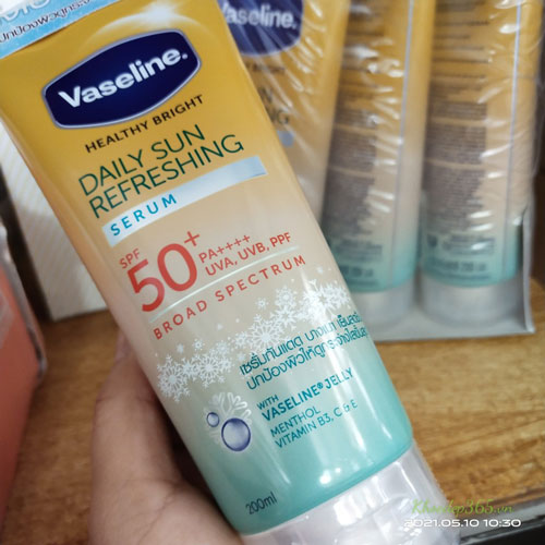 Serum Chống Nắng Dưỡng Da Vaseline Healthy Bright Daily Sun SPF50 Thái Lan Kem Dưỡng Toàn Thân-1