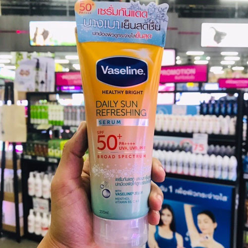 Serum Chống Nắng Dưỡng Da Vaseline Healthy Bright Daily Sun SPF50 Thái Lan Kem Dưỡng Toàn Thân-1