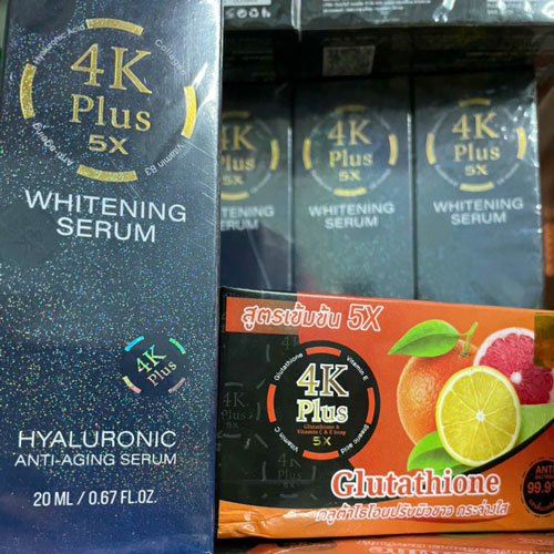 Serum Dưỡng Trắng Da 4K Plus 5X Whitening Thái Lan 20ml Serum Dưỡng Trắng Da-1