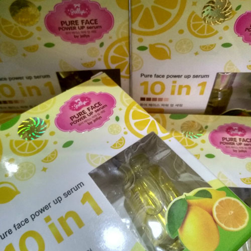 Serum Trị Mụn, Tàn Nhang Pure Face Power Up Jellys 10in1 Serum Dưỡng Trắng Da-1